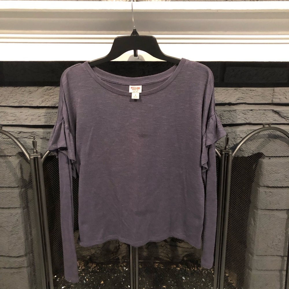 Mossimo Long Sleeve Ruffle Top